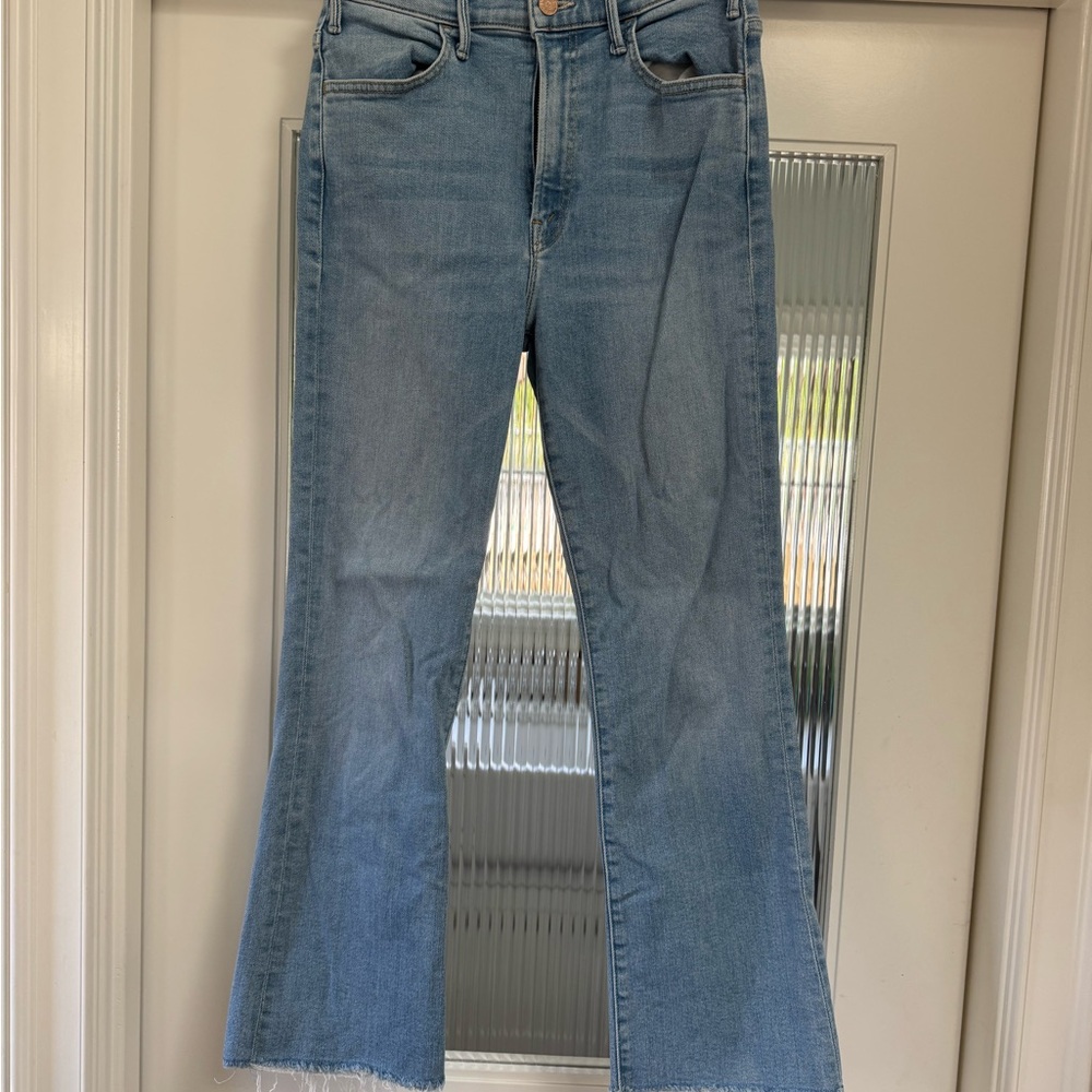 MOTHER Light Blue Flare Jeans